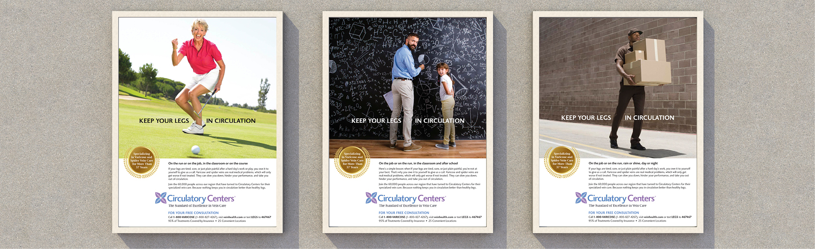 Circulatory Centers Print Ads