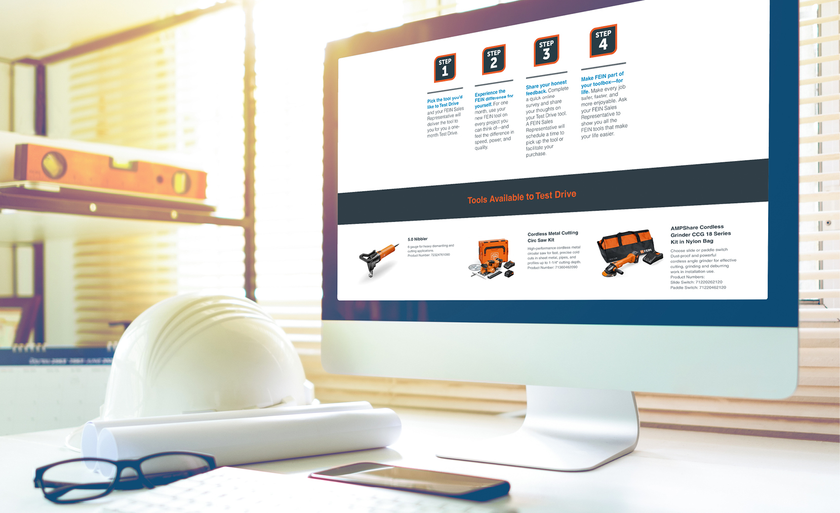 Website for power tools
