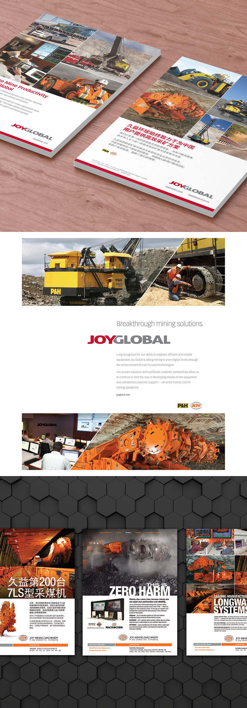 worldwide print advertising for Joy Global