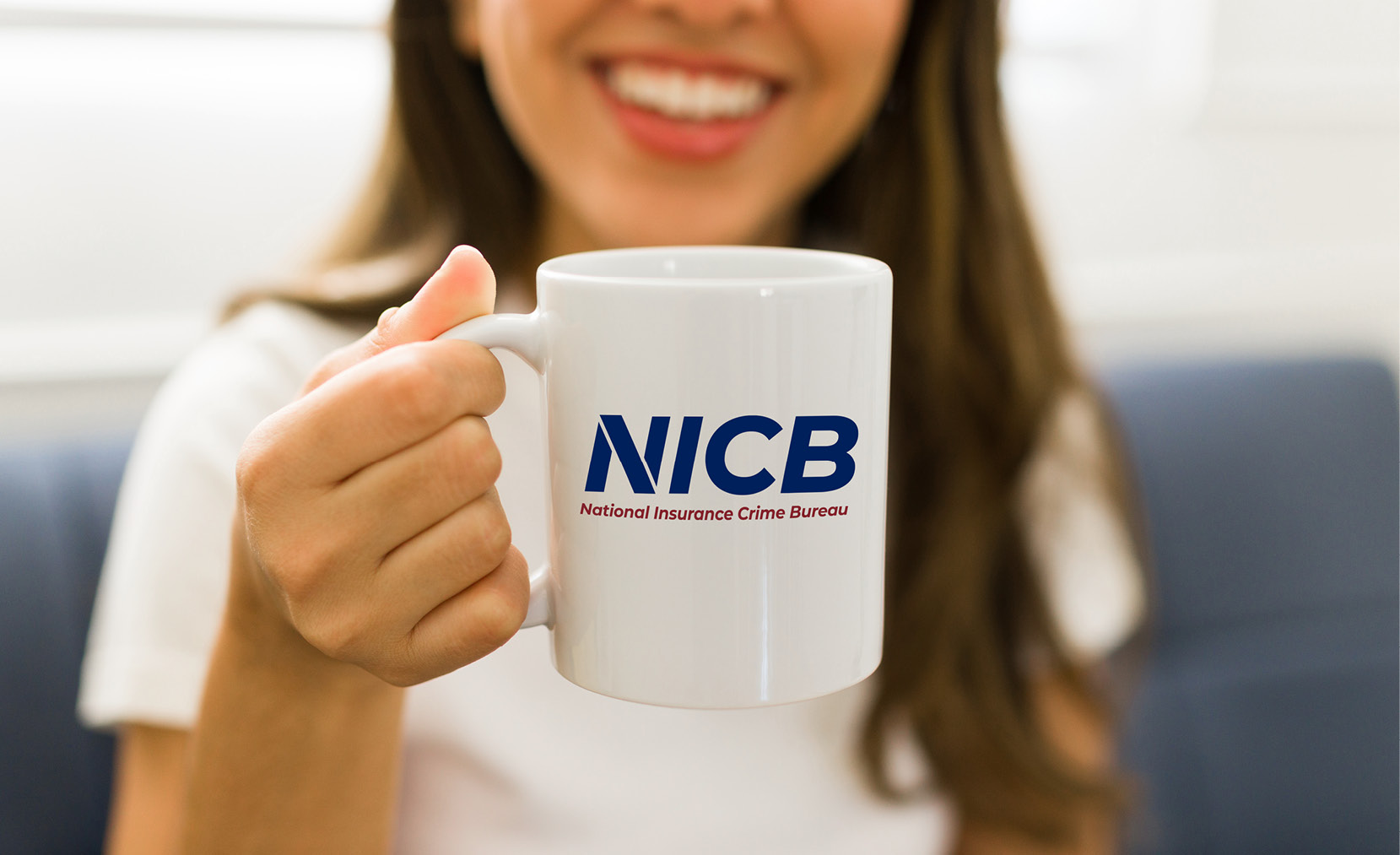 NICB logo on a mug