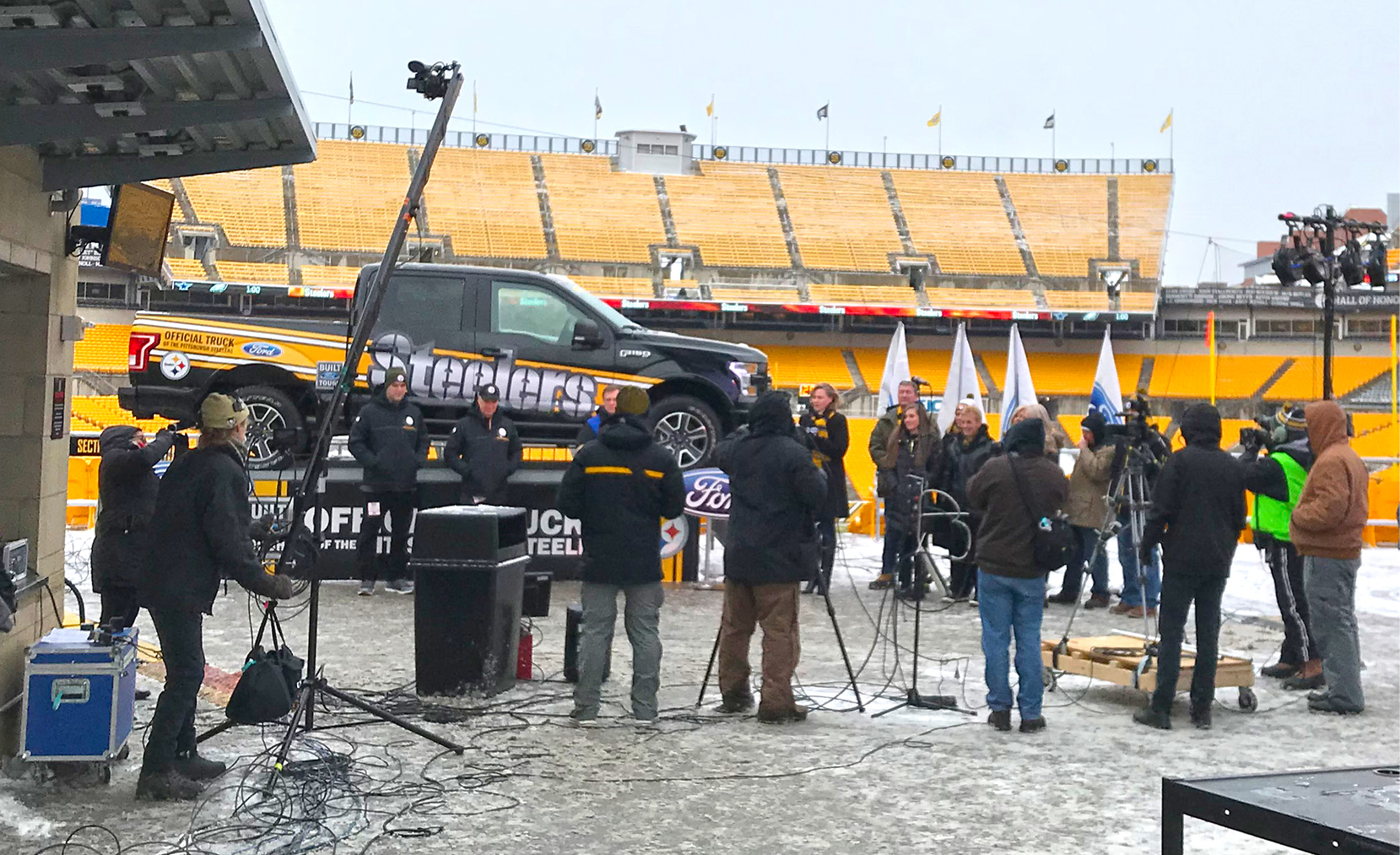 Steelers interview for Ford Truck