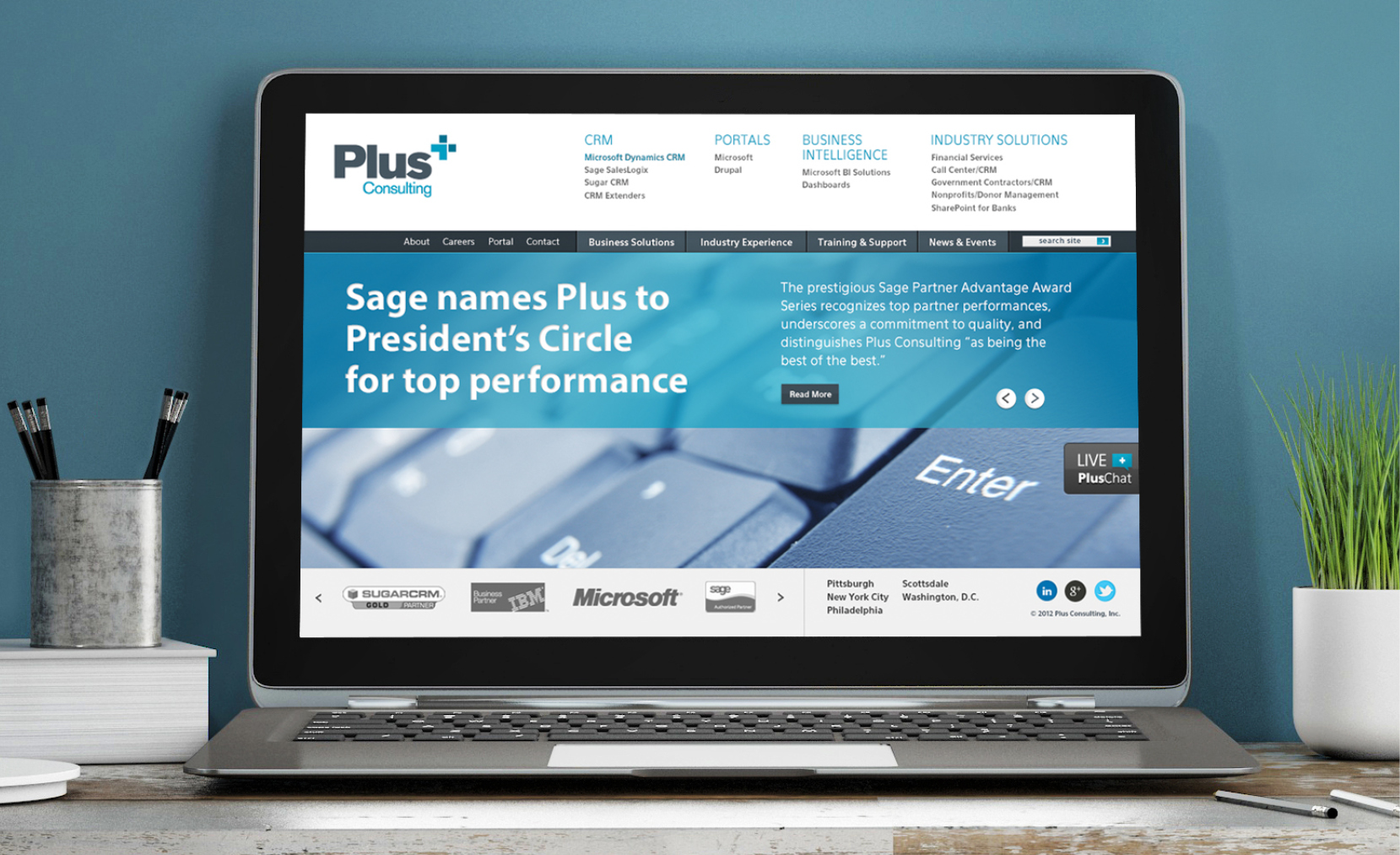 Plus Consulting Responsive Website