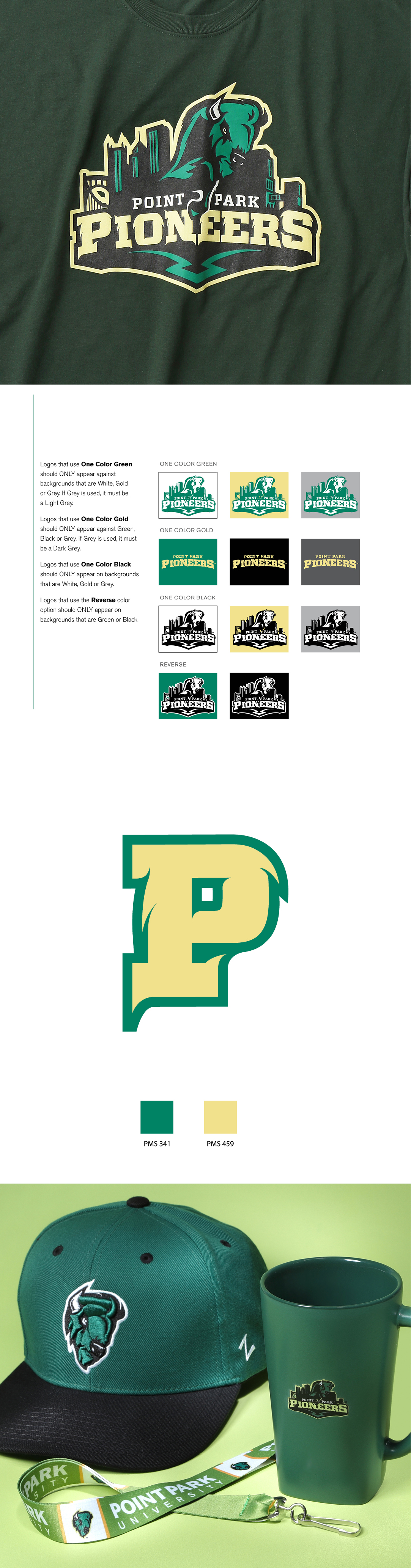 Point Park University Pioneers Brand