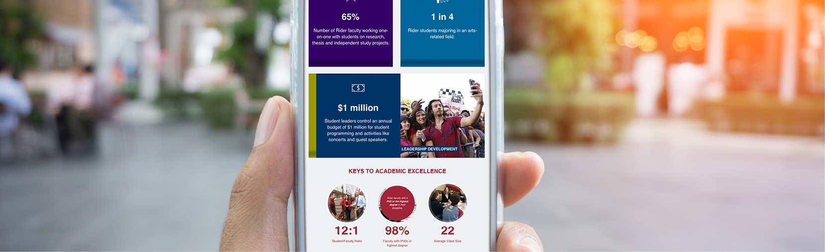 Rider University Microsite