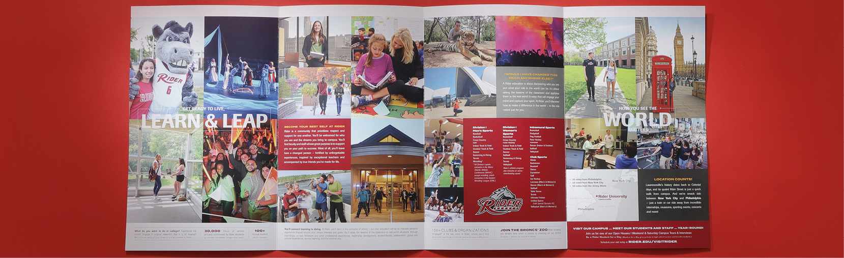 Rider University Program Brochures