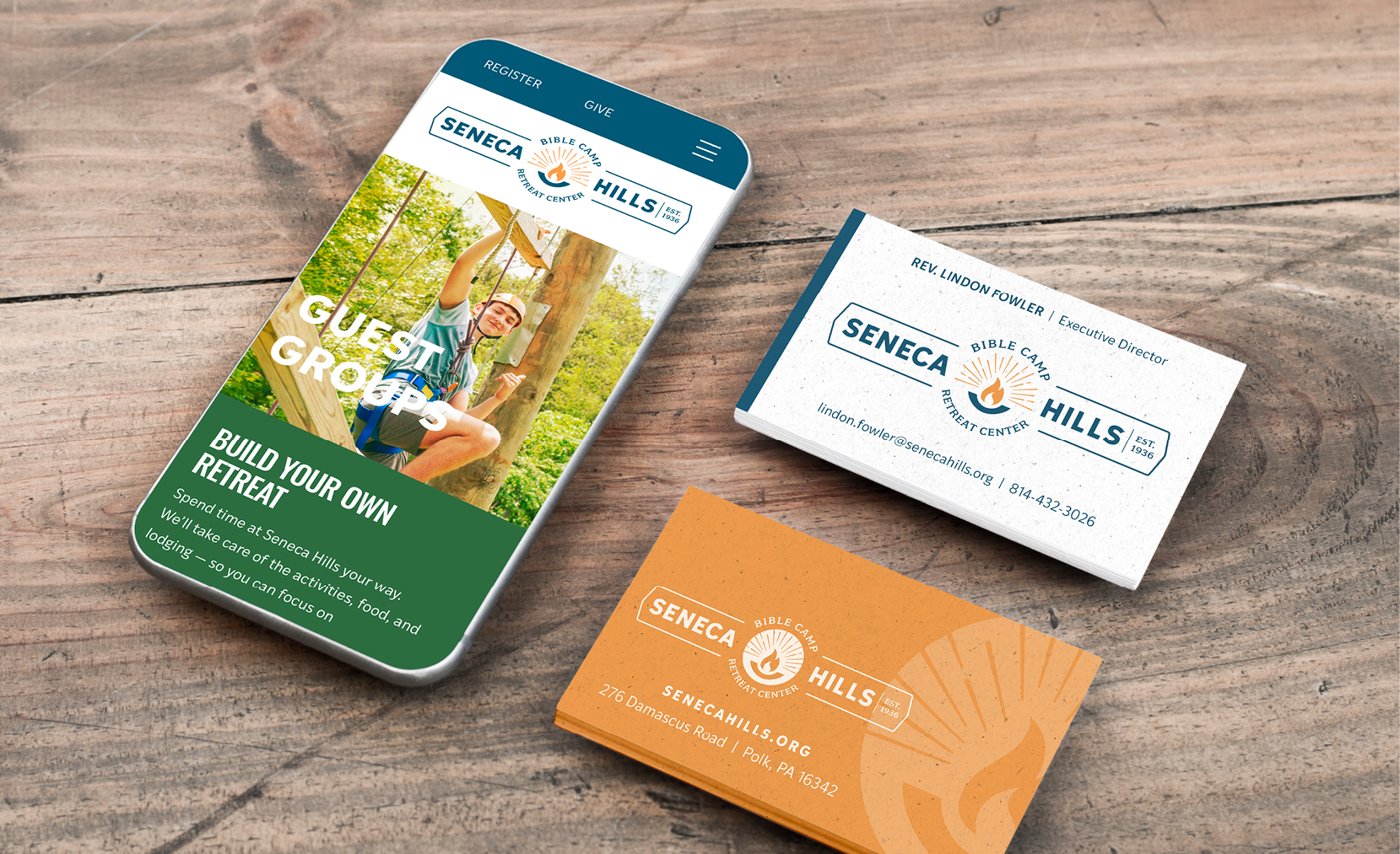 Branding and logo development for Seneca Hills
