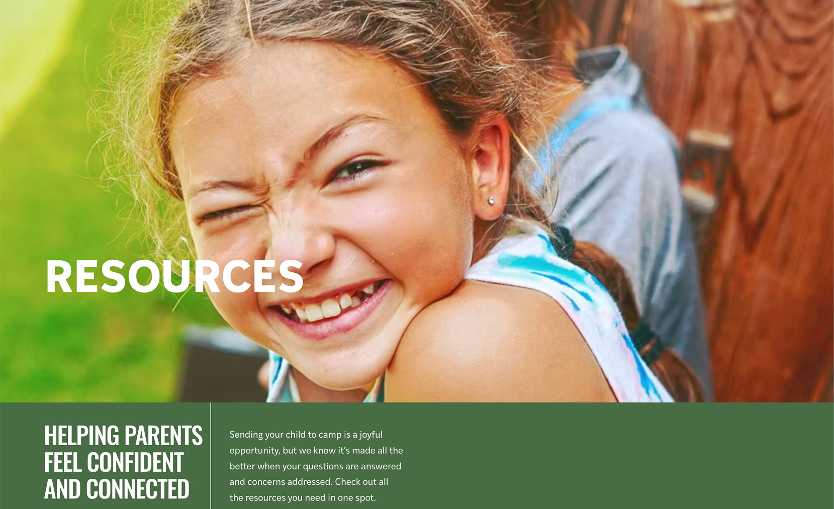 Resources section to website
