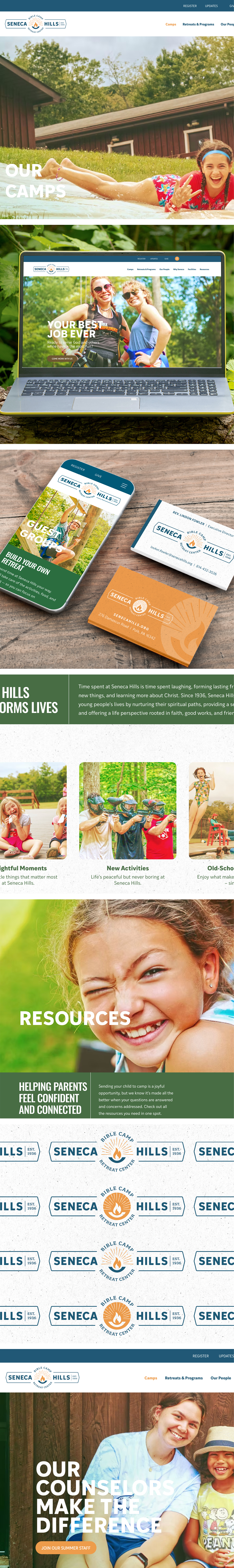Seneca Hills brand and website