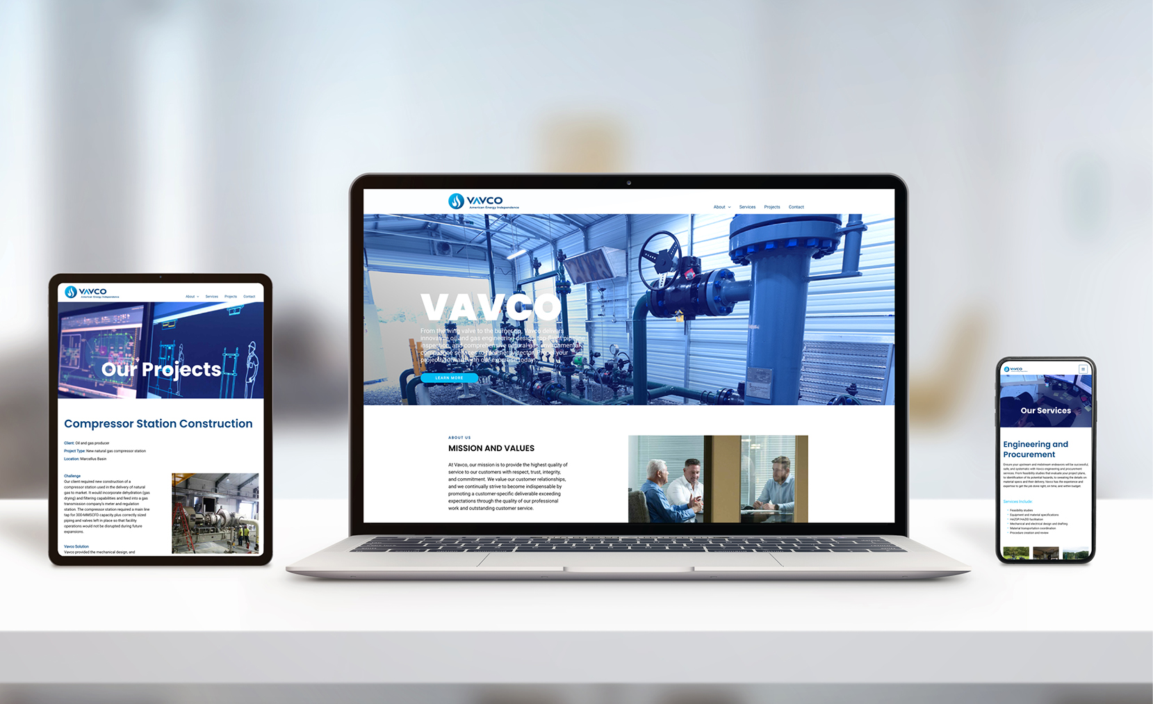 Custom website built on WordPress