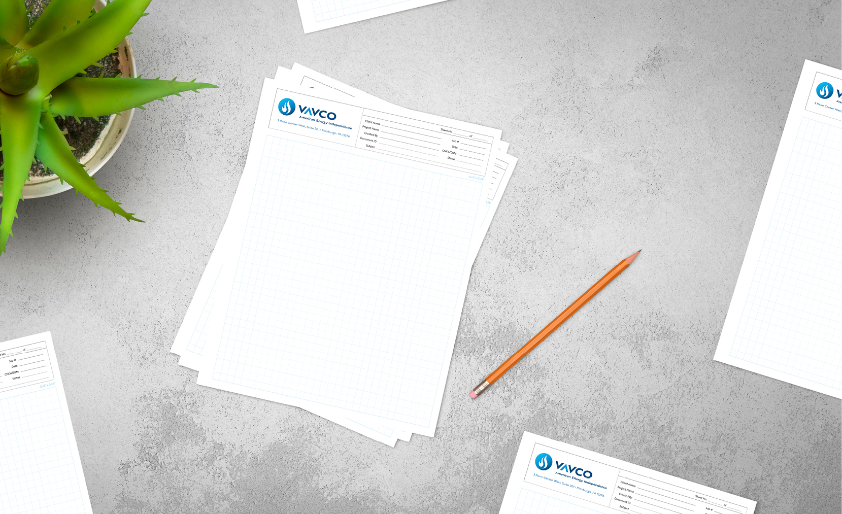 Stationery design and branding