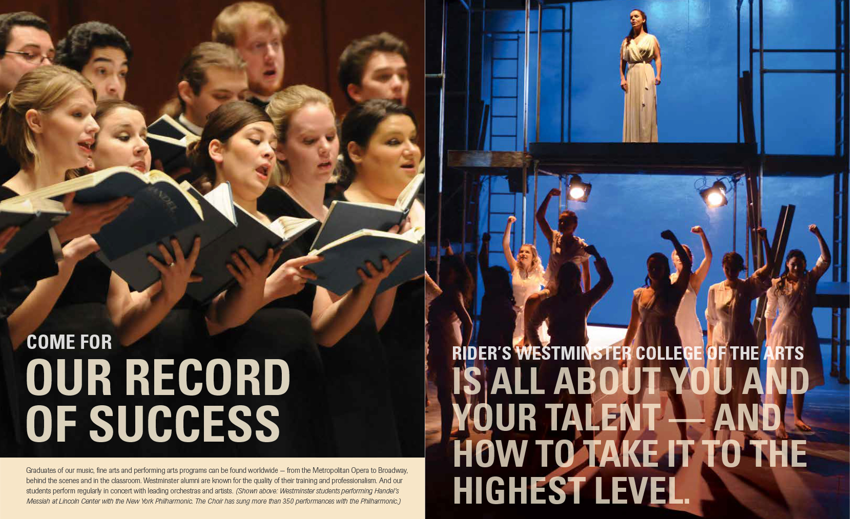 Westminster Choir College Viewbook